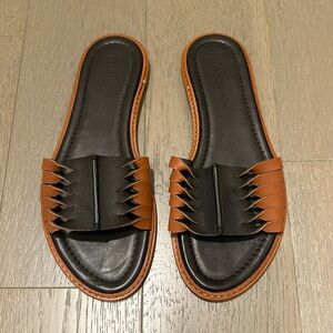 Ulla Johnson Black and Brown Sandals